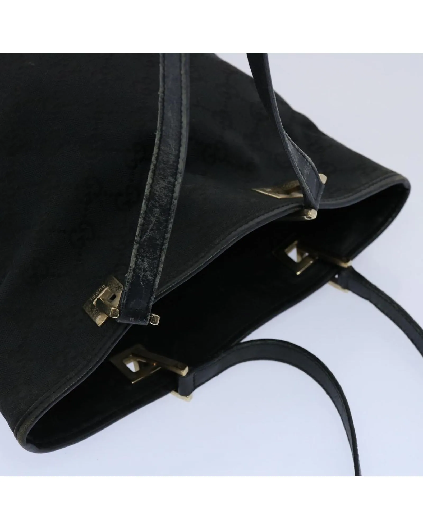 GG Canvas Black Tote Bag - Italian Made Designer Accessory