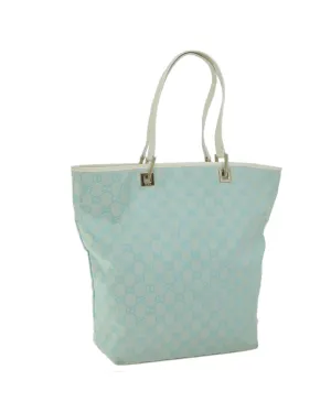 GG Canvas Tote Bag in Light Blue