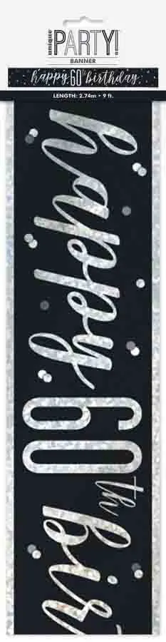 Glitzy Black - Banner - 60th