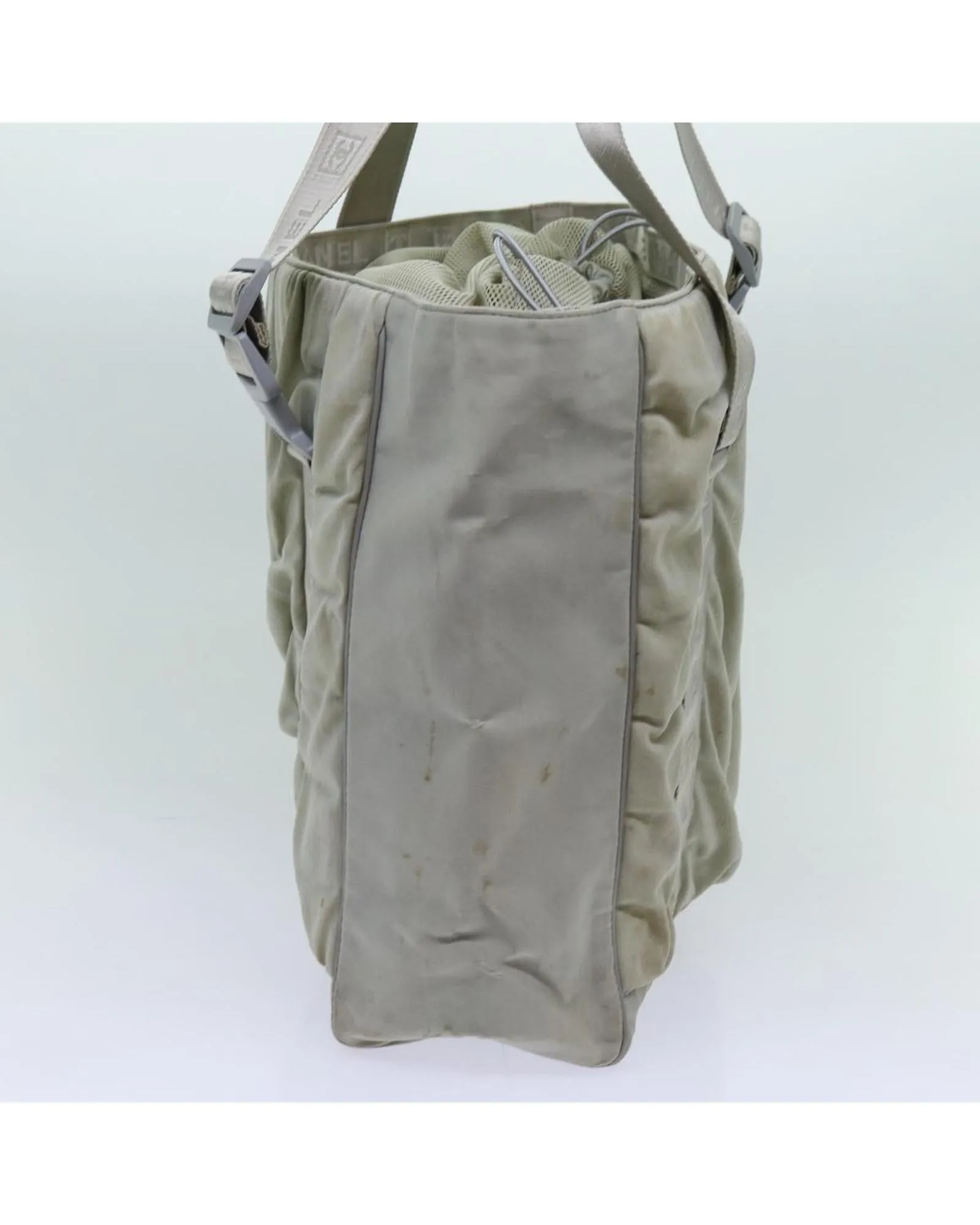 Gray Canvas Tote Bag with CC Logo by Sports Line