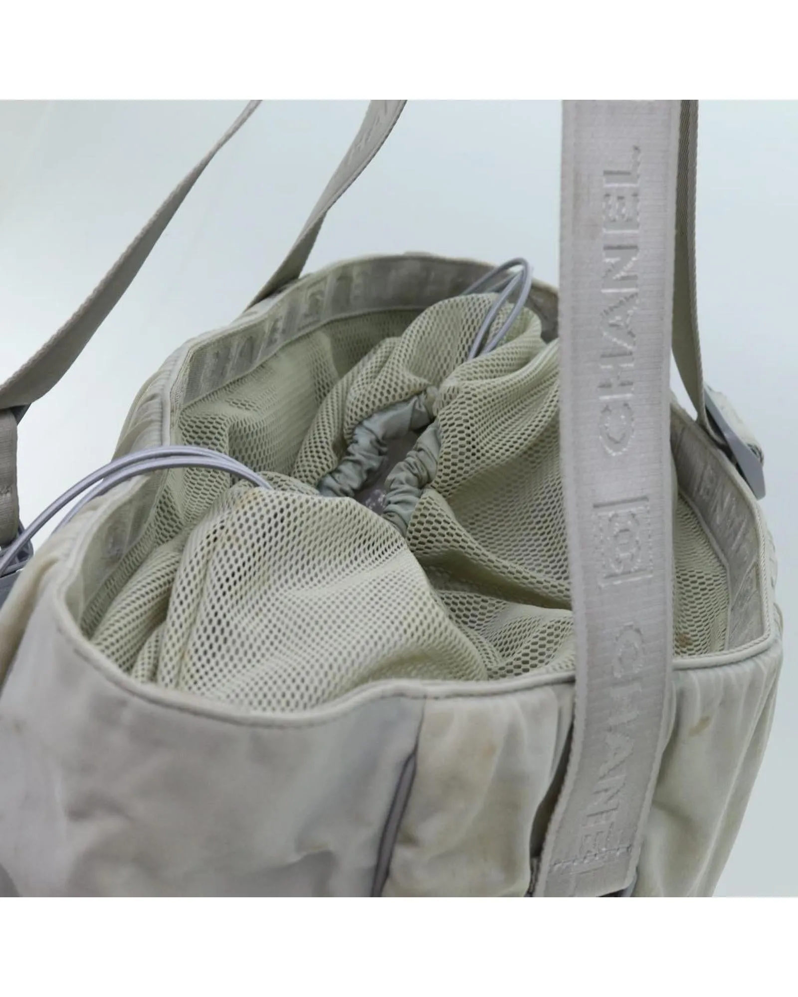 Gray Canvas Tote Bag with CC Logo by Sports Line