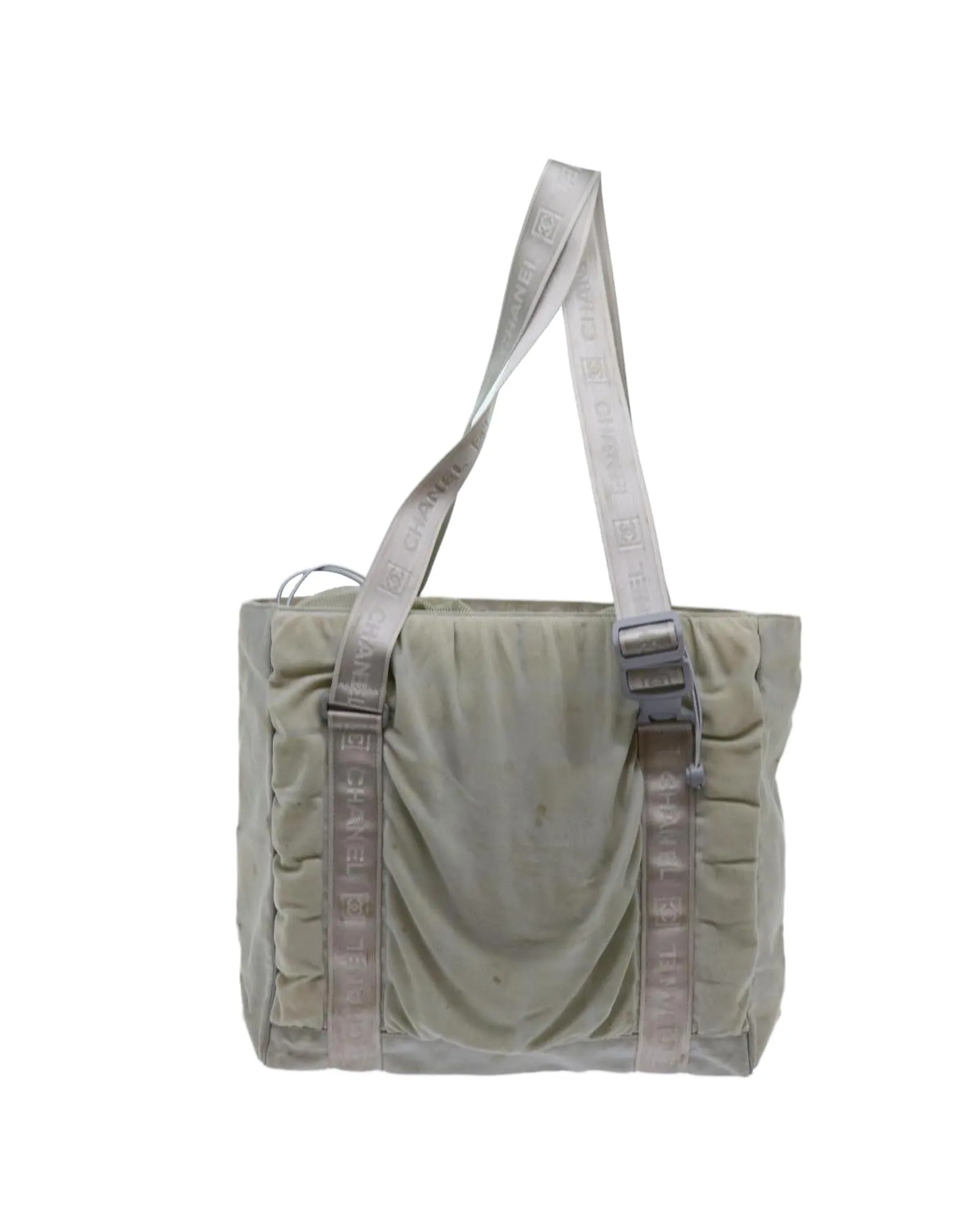 Gray Canvas Tote Bag with CC Logo by Sports Line