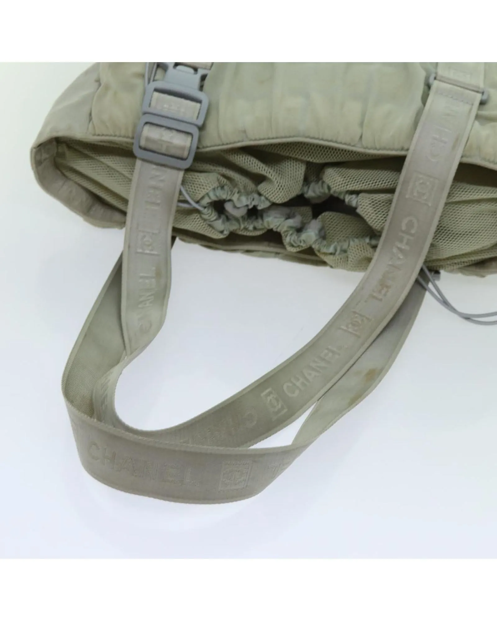 Gray Canvas Tote Bag with CC Logo by Sports Line