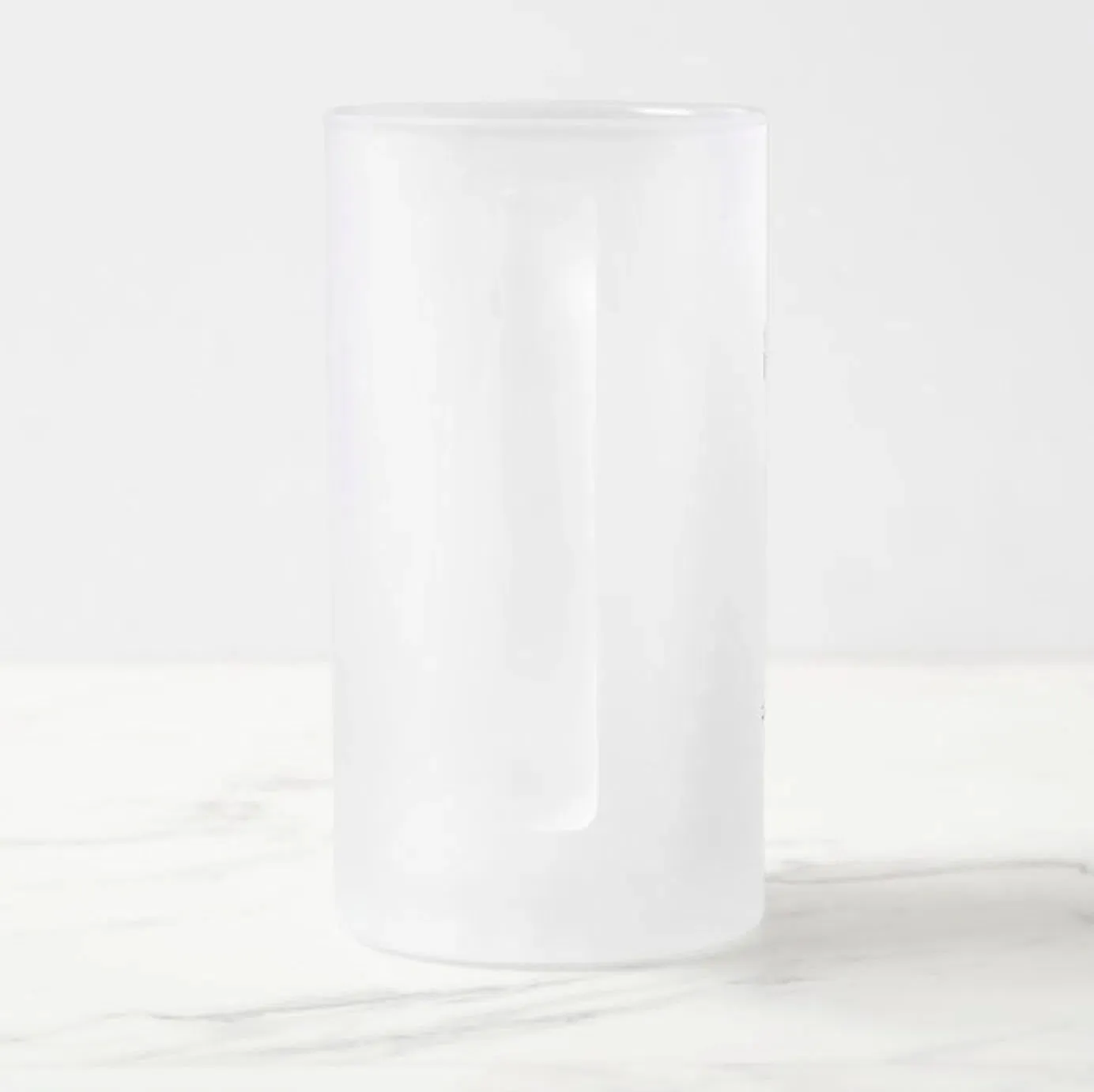 Great White Shark - Frosted Glass Stein