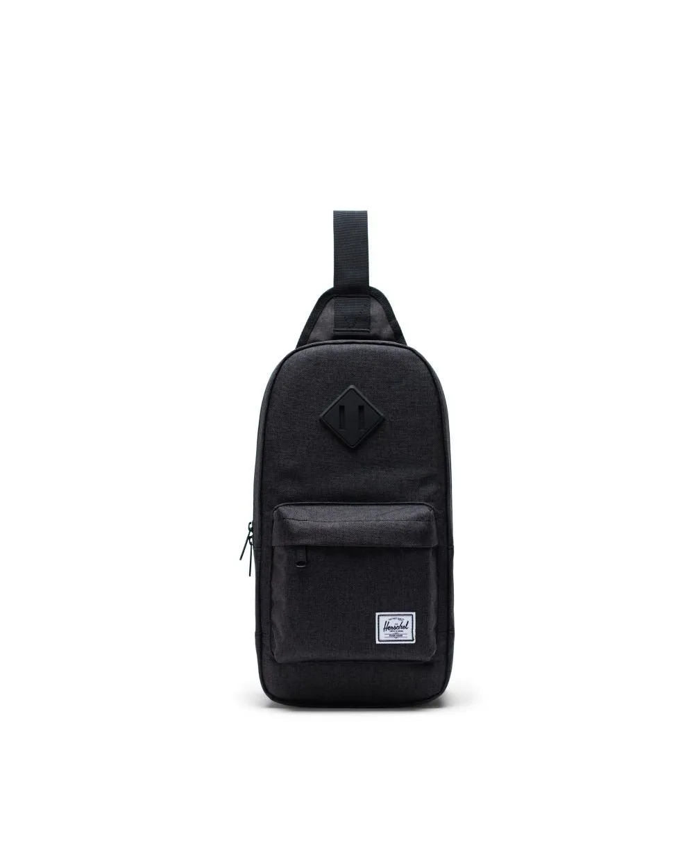 HERSCHEL HERITAGE SHOULDER BAG BLACK CROSSHATCH