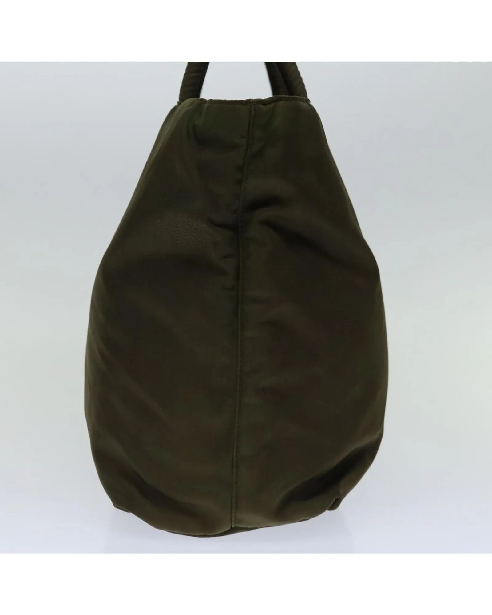Khaki Nylon Hand Bag by Italian Designer