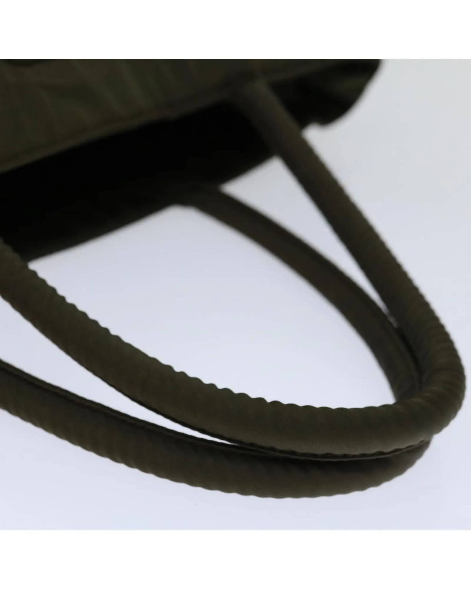 Khaki Nylon Hand Bag by Italian Designer