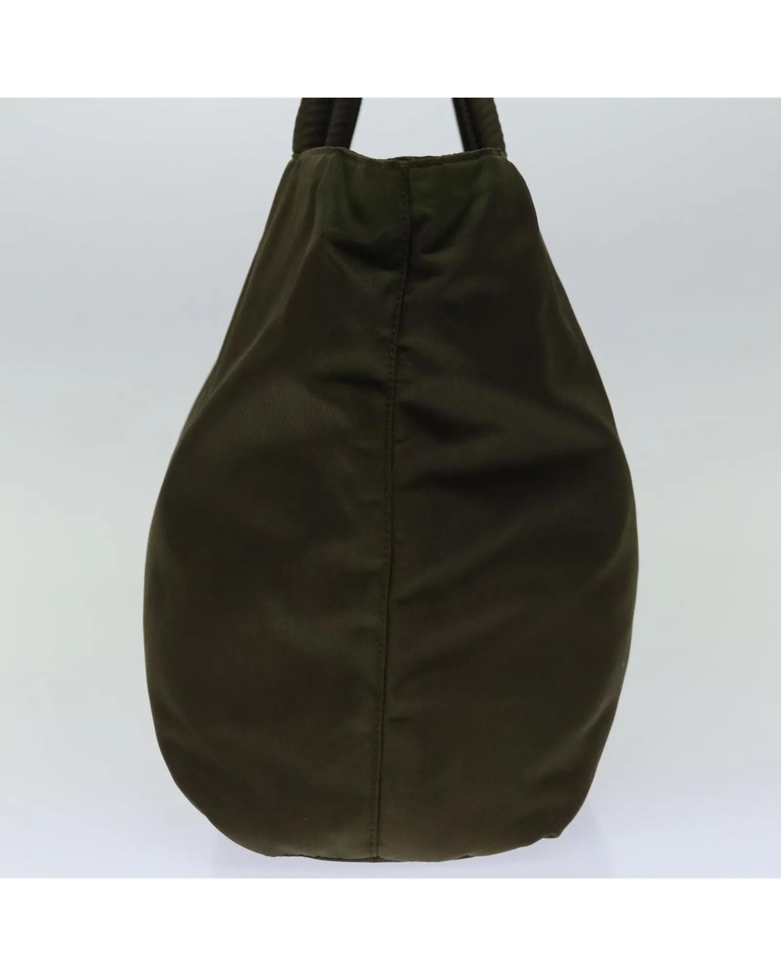 Khaki Nylon Hand Bag by Italian Designer