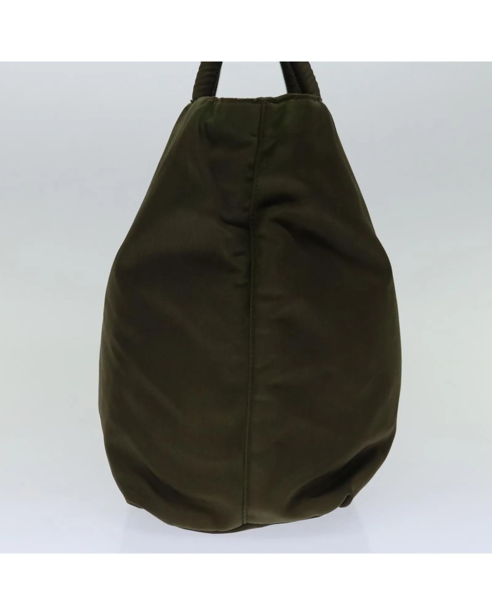 Khaki Nylon Hand Bag by Italian Designer