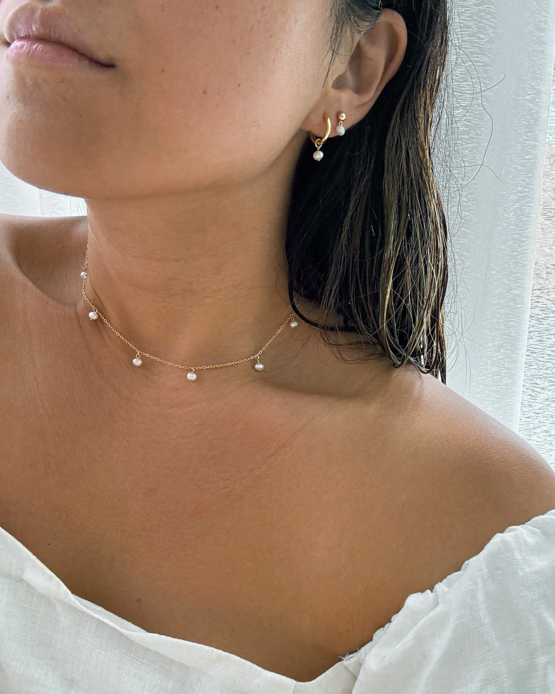 Kimberly Pearl Drop Studs