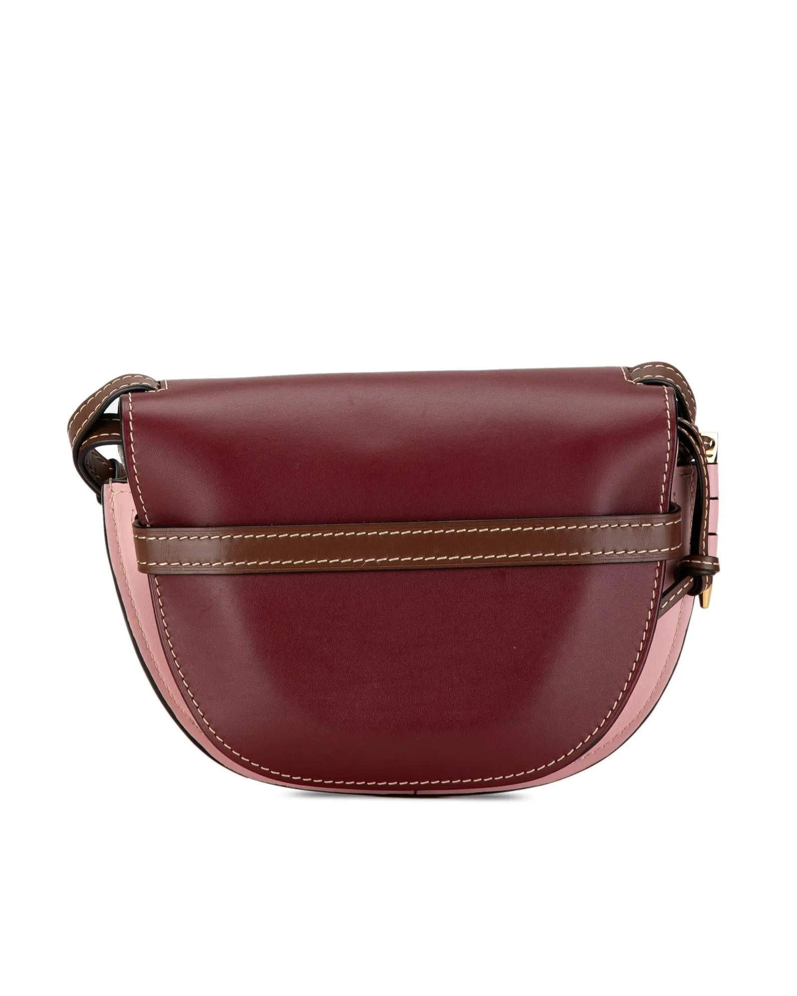 Leather Knotted Flap Crossbody Bag