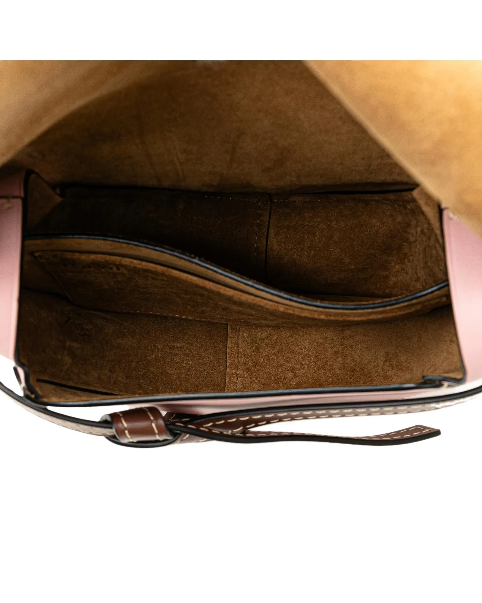 Leather Knotted Flap Crossbody Bag