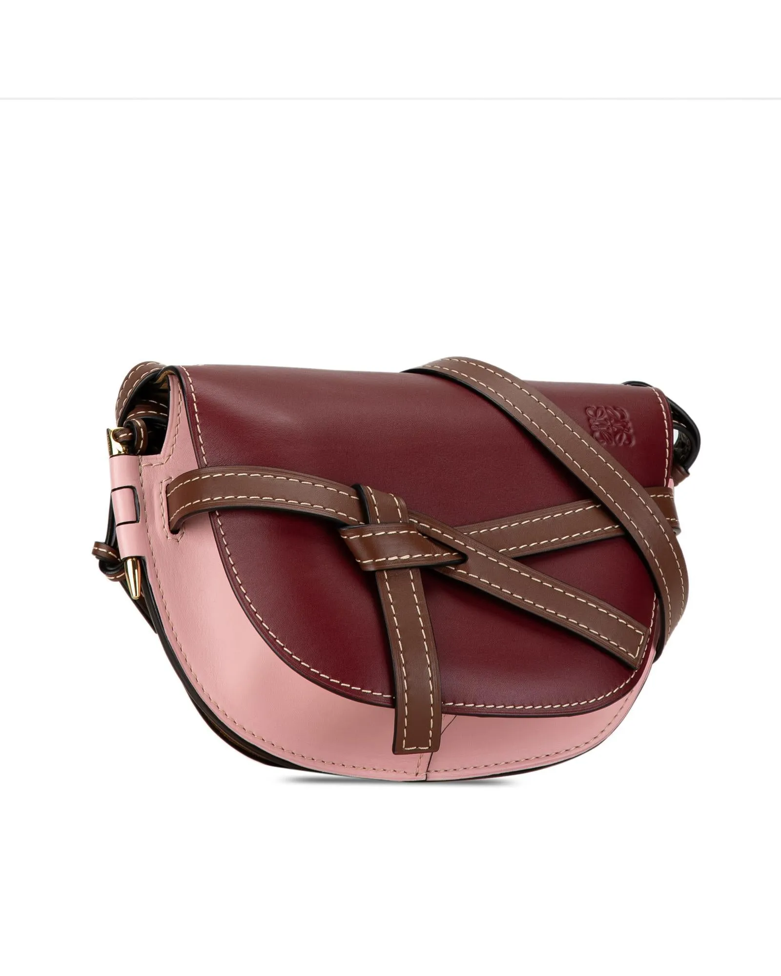 Leather Knotted Flap Crossbody Bag