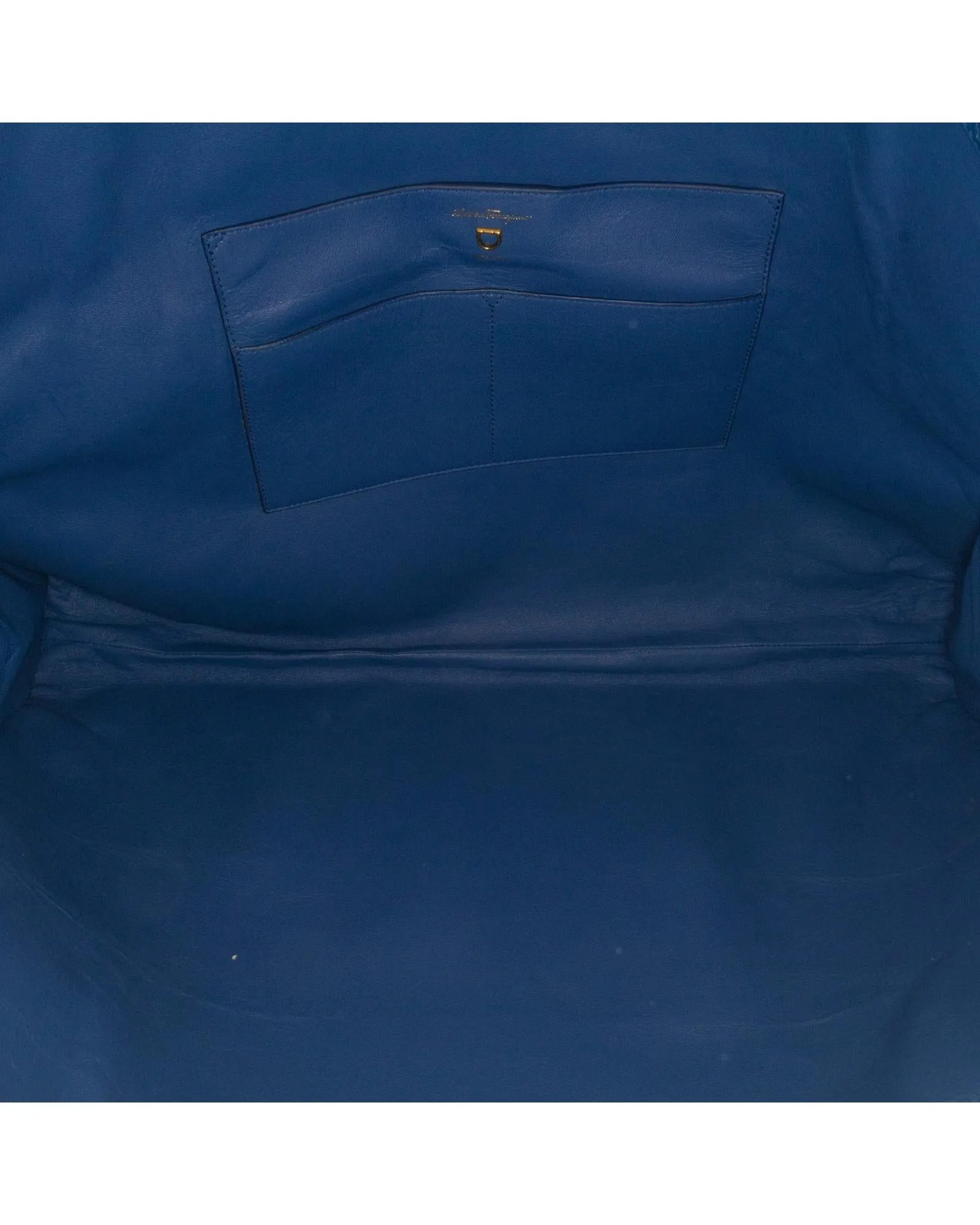 Leather Tote Bag with Chain Handles and Gancini Lock
