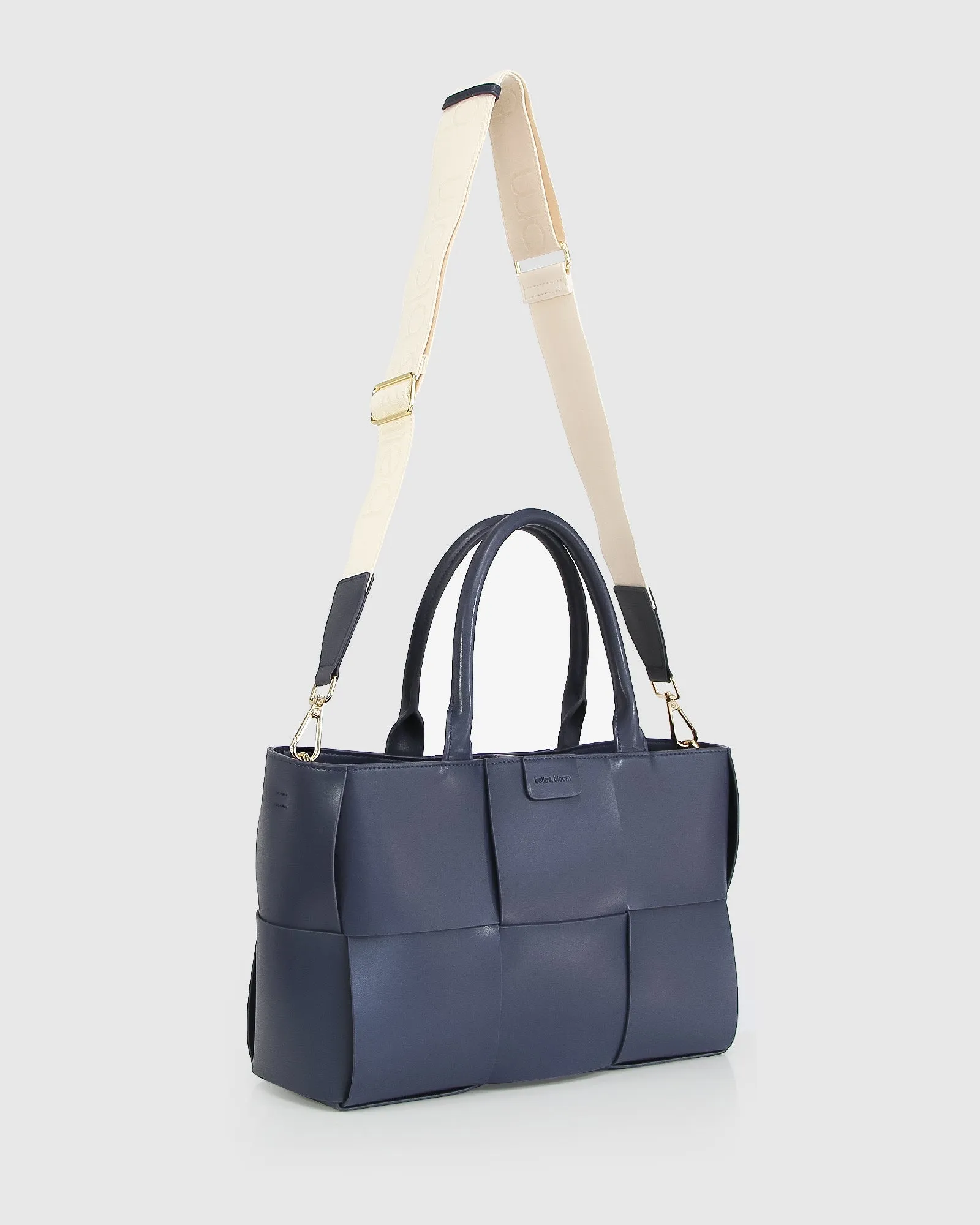 Long Way Home Woven Tote - Navy