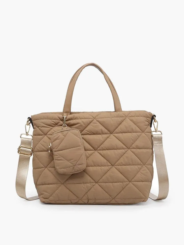 M2171 Scout Quilted Tote With Shoulder Strap