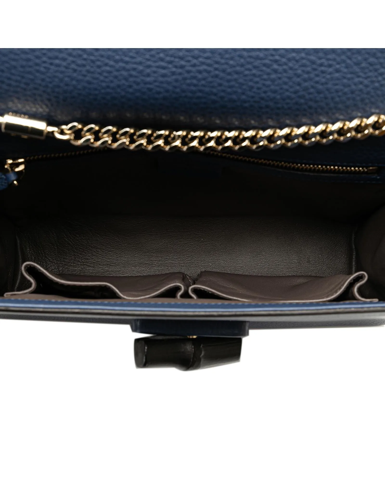 Medium Leather Crossbody Bag with Bamboo Twist Lock