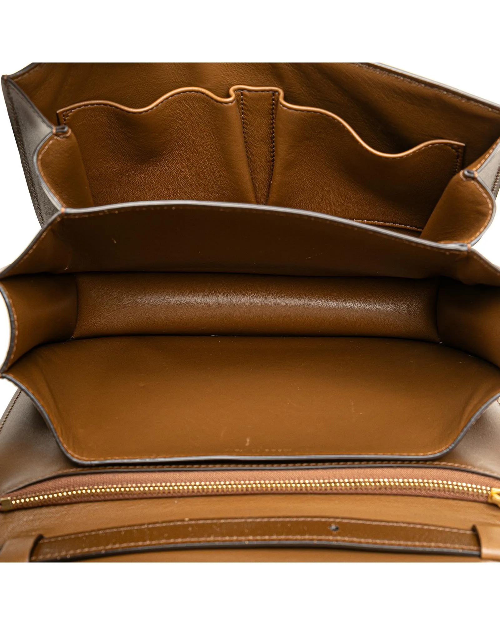 Medium Leather Crossbody Bag with Push Lock Closure