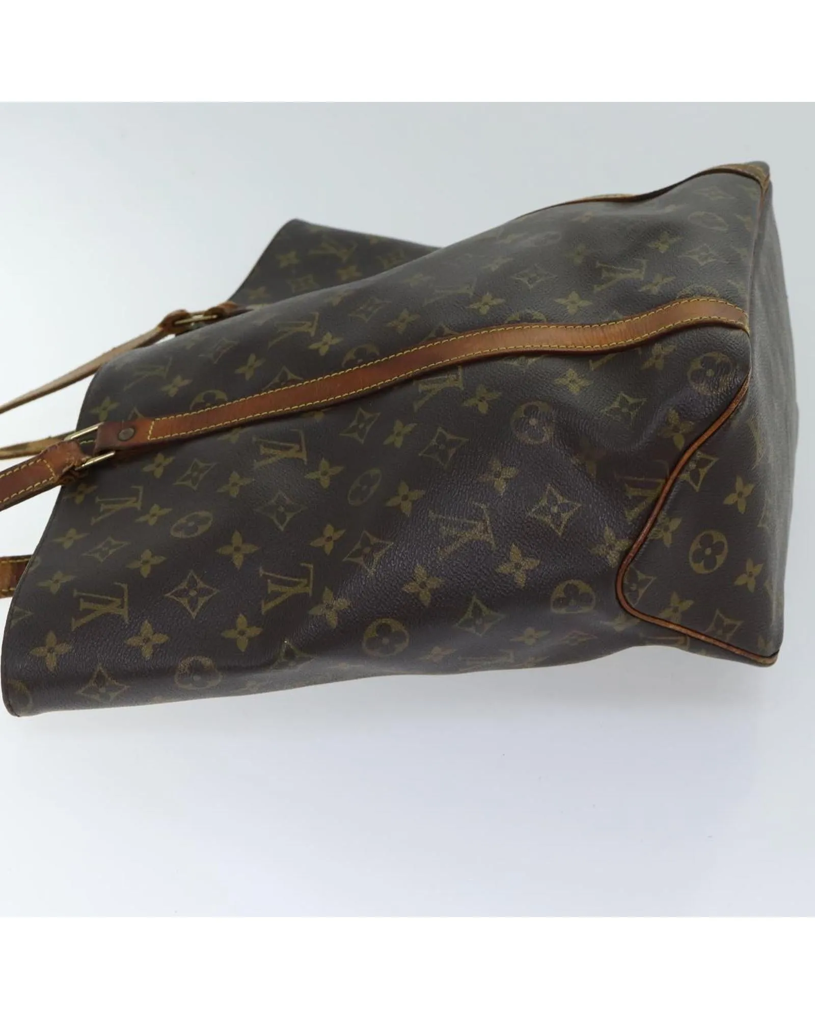 Monogram Canvas Tote Bag with Shoulder Strap and Accessories - Pre-owned