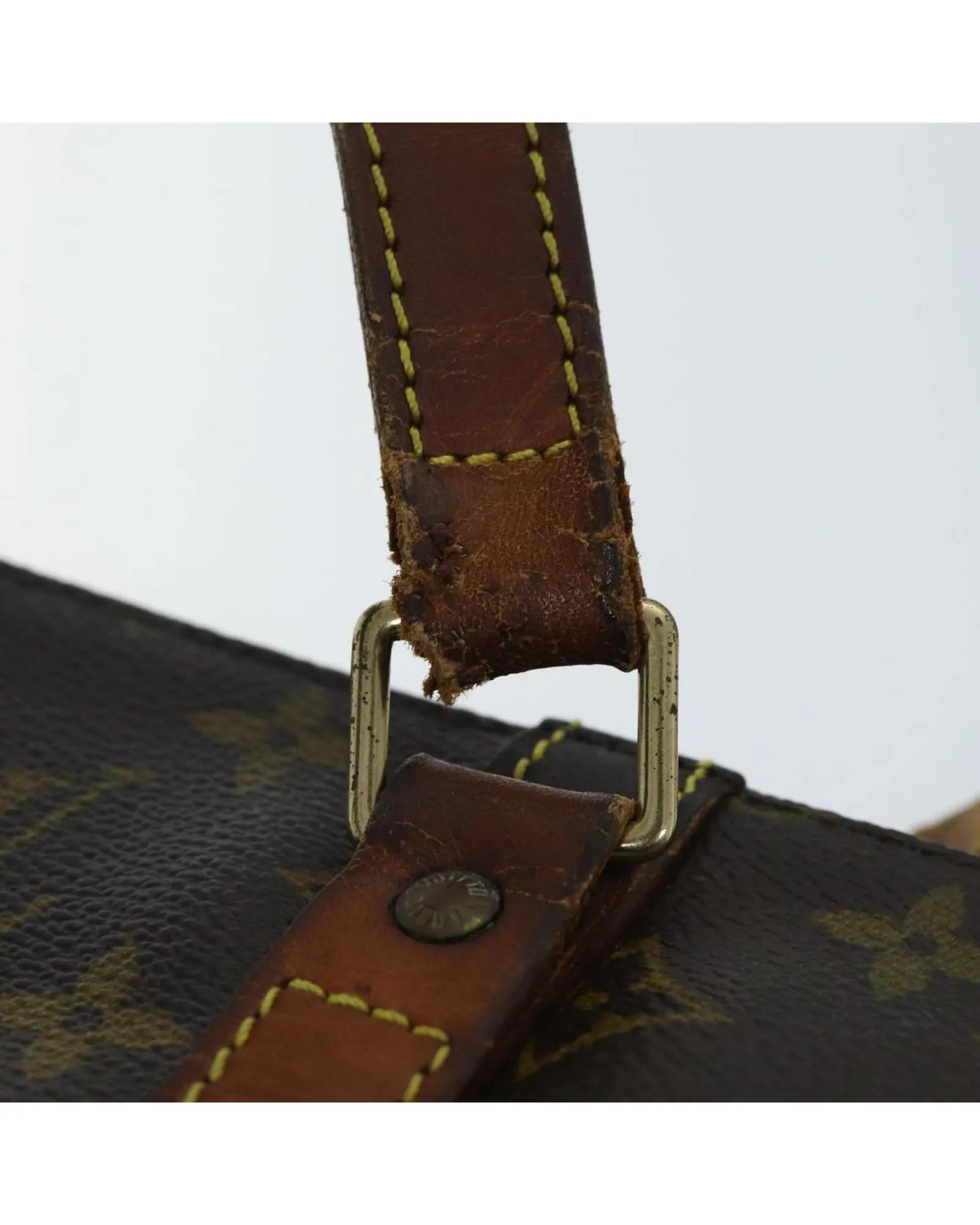 Monogram Canvas Tote Bag with Shoulder Strap and Accessories - Pre-owned