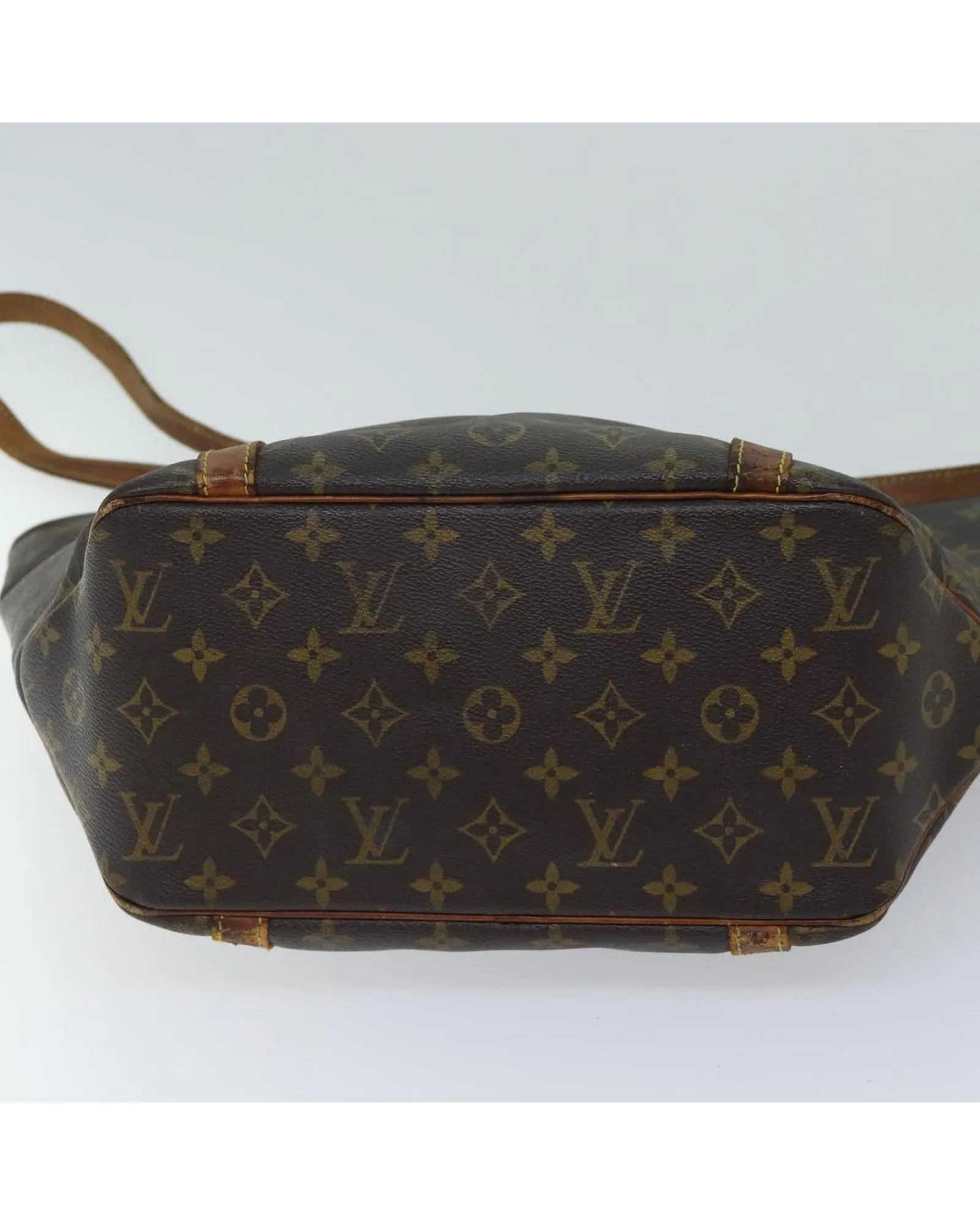 Monogram Canvas Tote Bag with Shoulder Strap and Accessories - Pre-owned