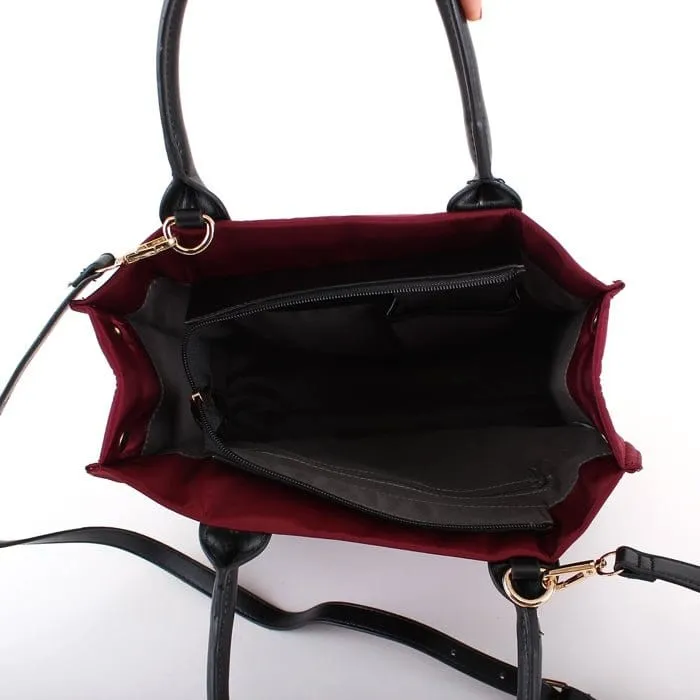NP2733 Nylon Structured Shopper Tote/Crossbody