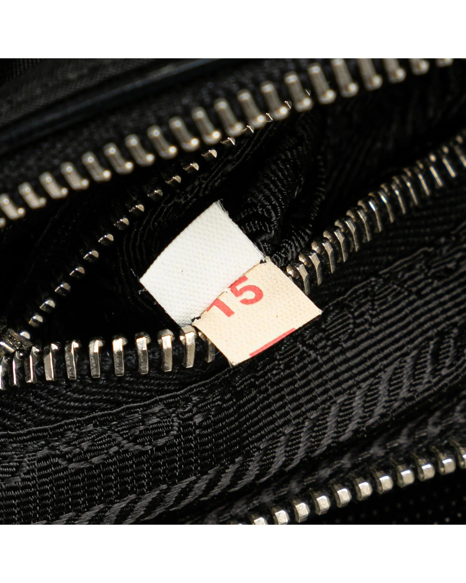 Nylon Crossbody Bag with Leather Trim and Interior Zip Pocket