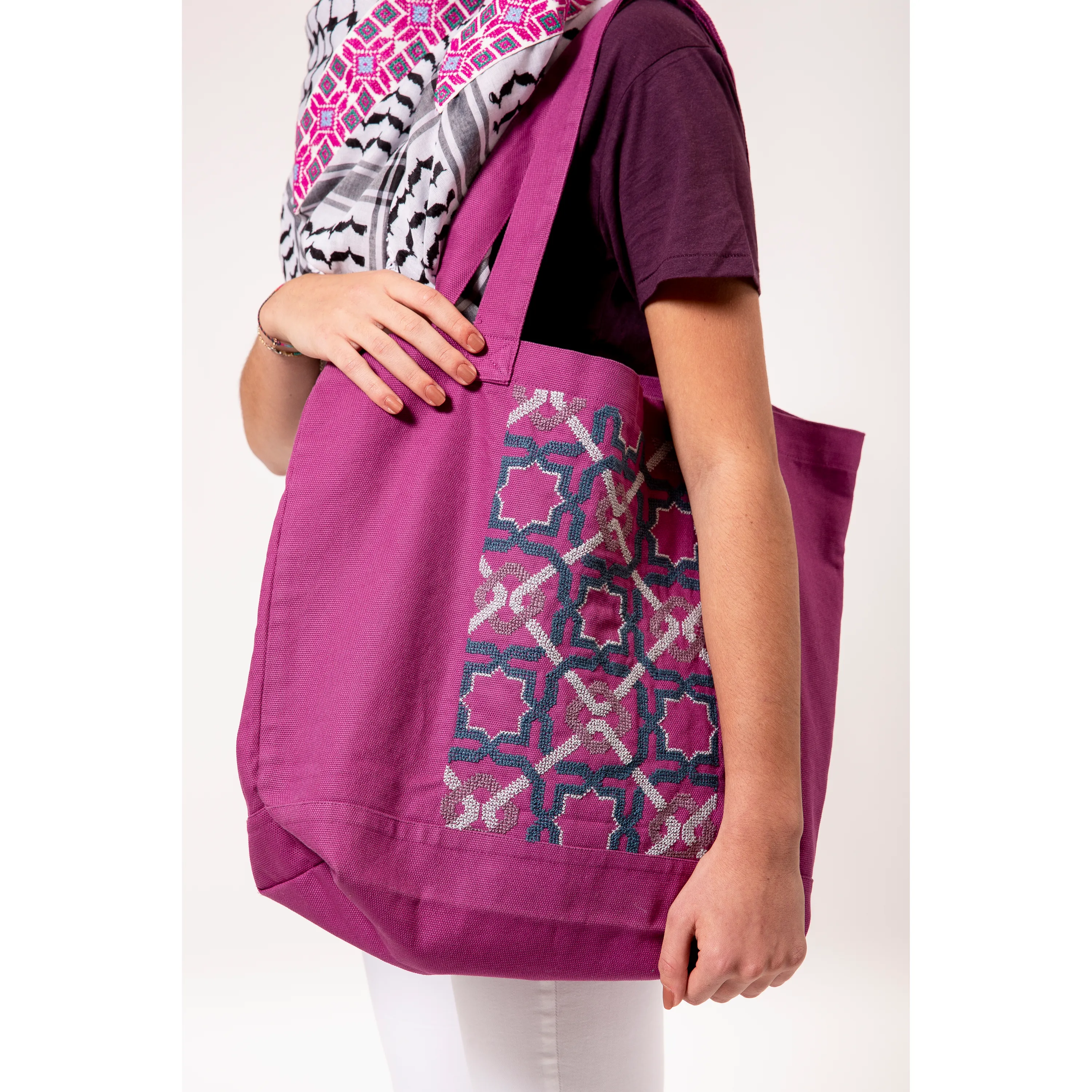 PURPLE CANVAS BAG SDG#10