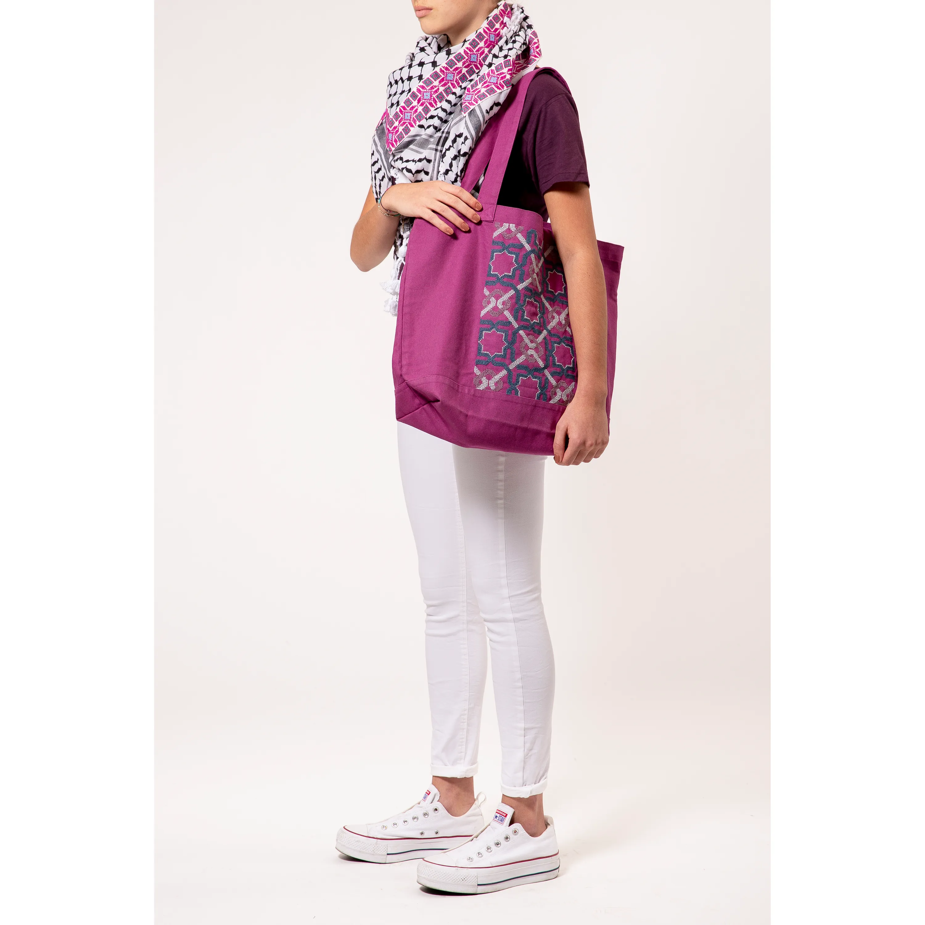 PURPLE CANVAS BAG SDG#10