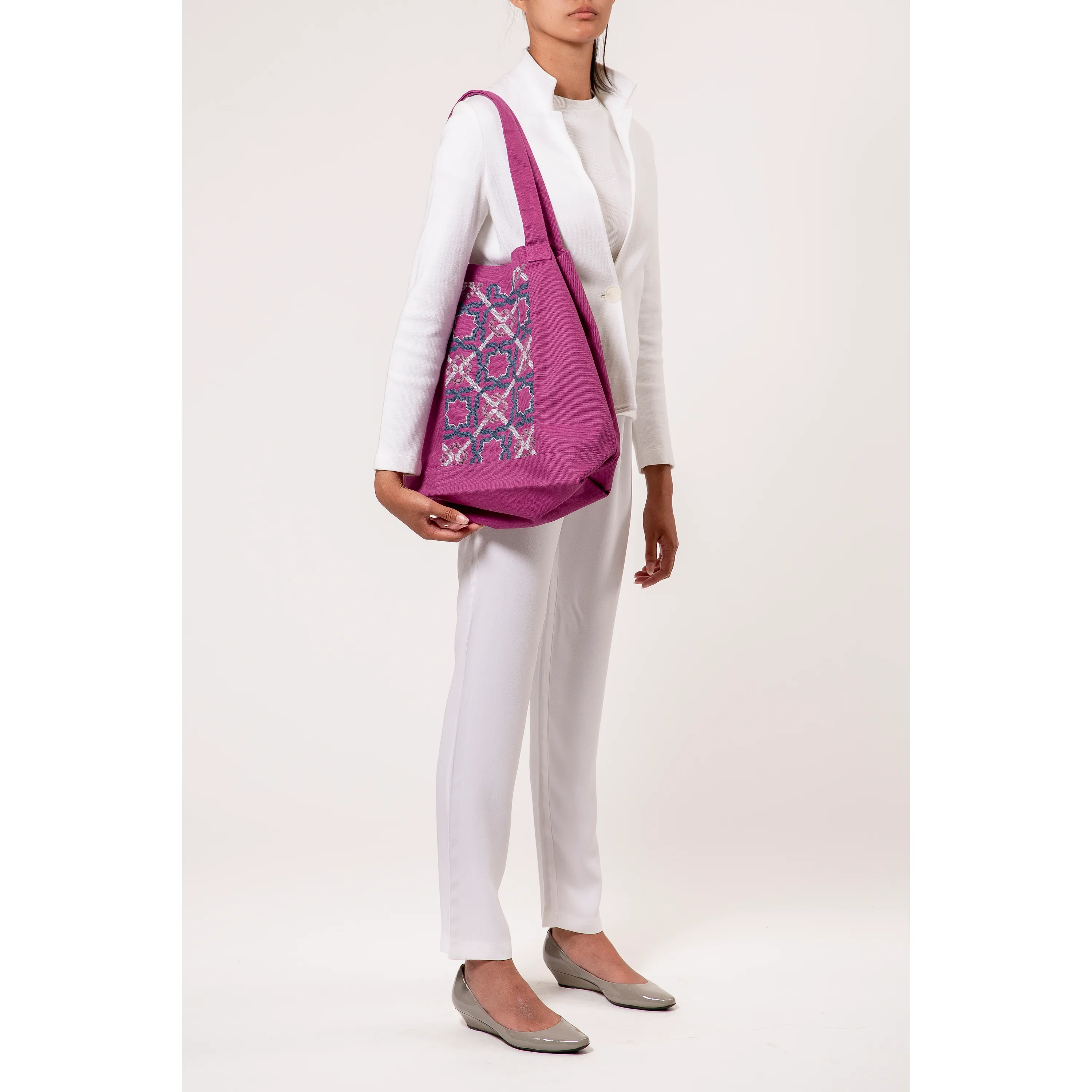 PURPLE CANVAS BAG SDG#10