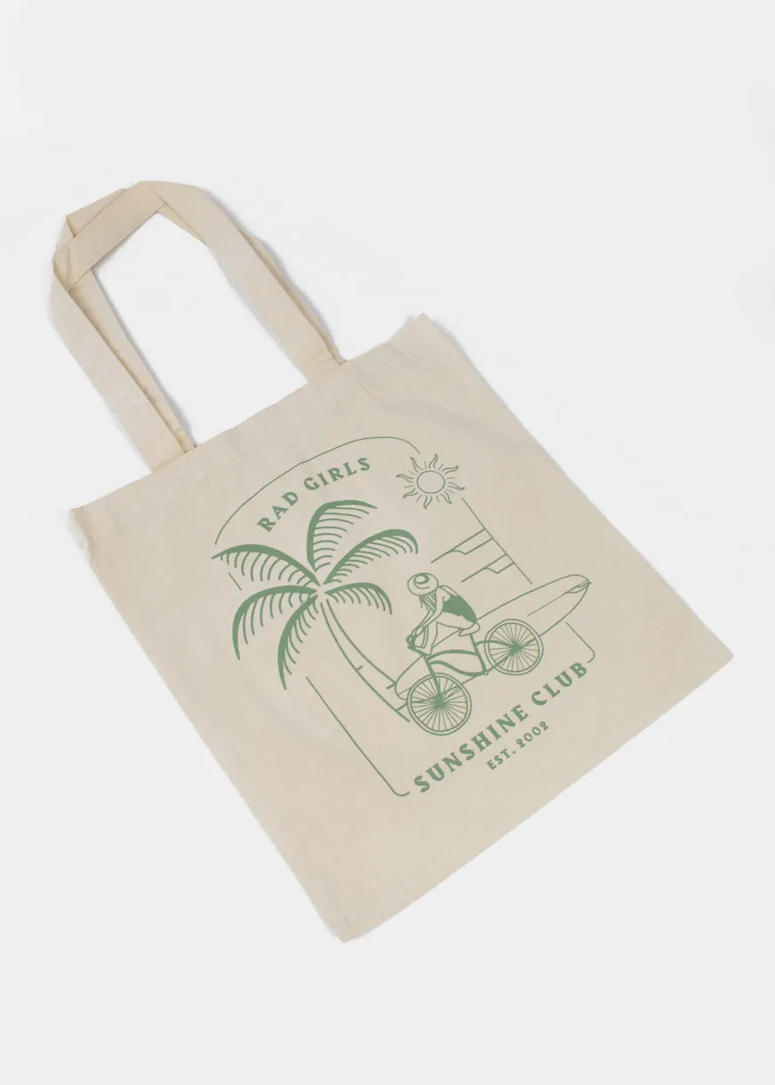 Rad Girls Sunshine Club Shopper Tote Bag