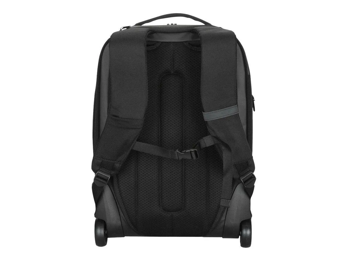 Targus 15.6” Mobile Tech Traveler EcoSmart Rolling Backpack (Black)