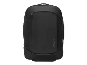 Targus 15.6” Mobile Tech Traveler EcoSmart Rolling Backpack (Black)