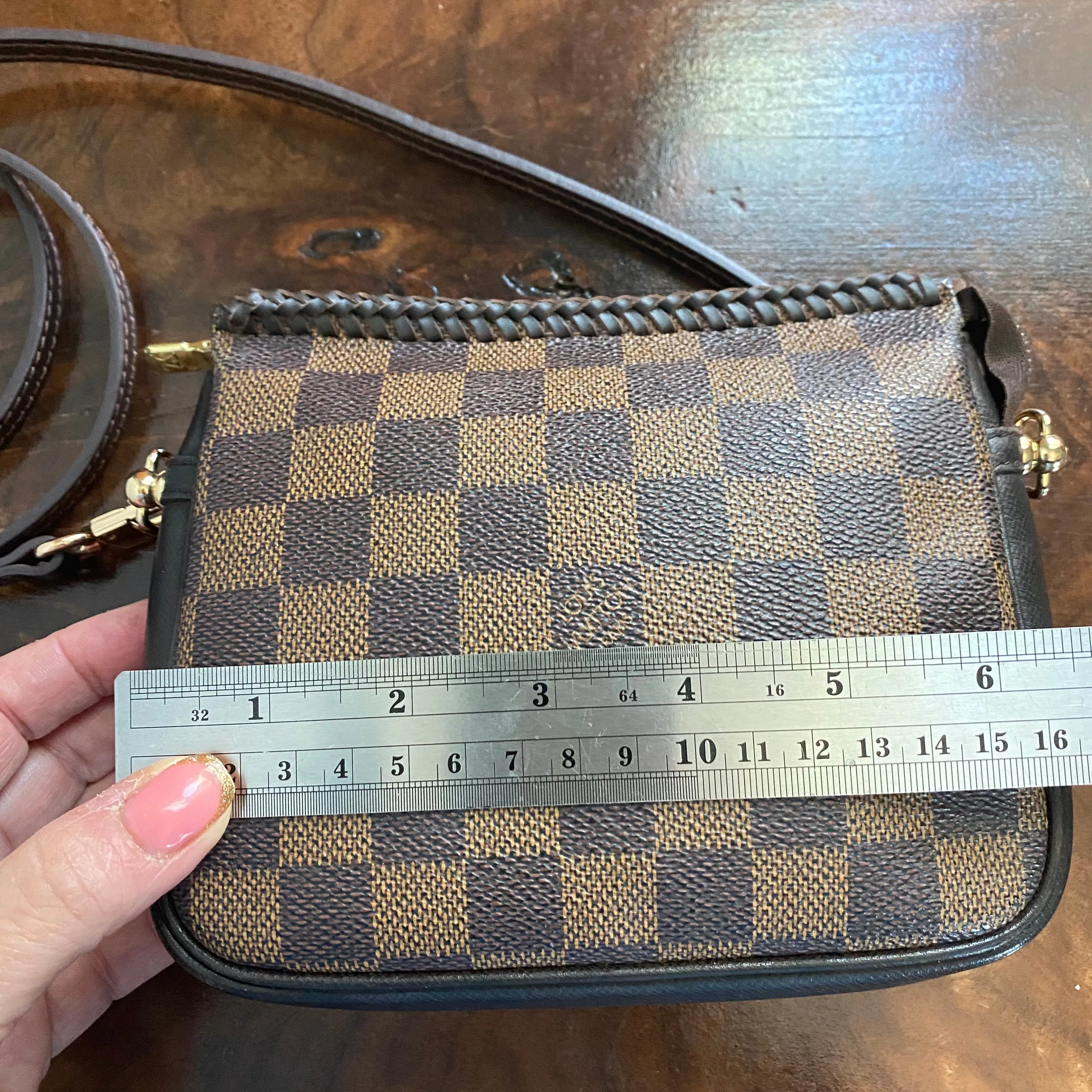 The Junco Crossbody Bag - Vintage Damier Ebene