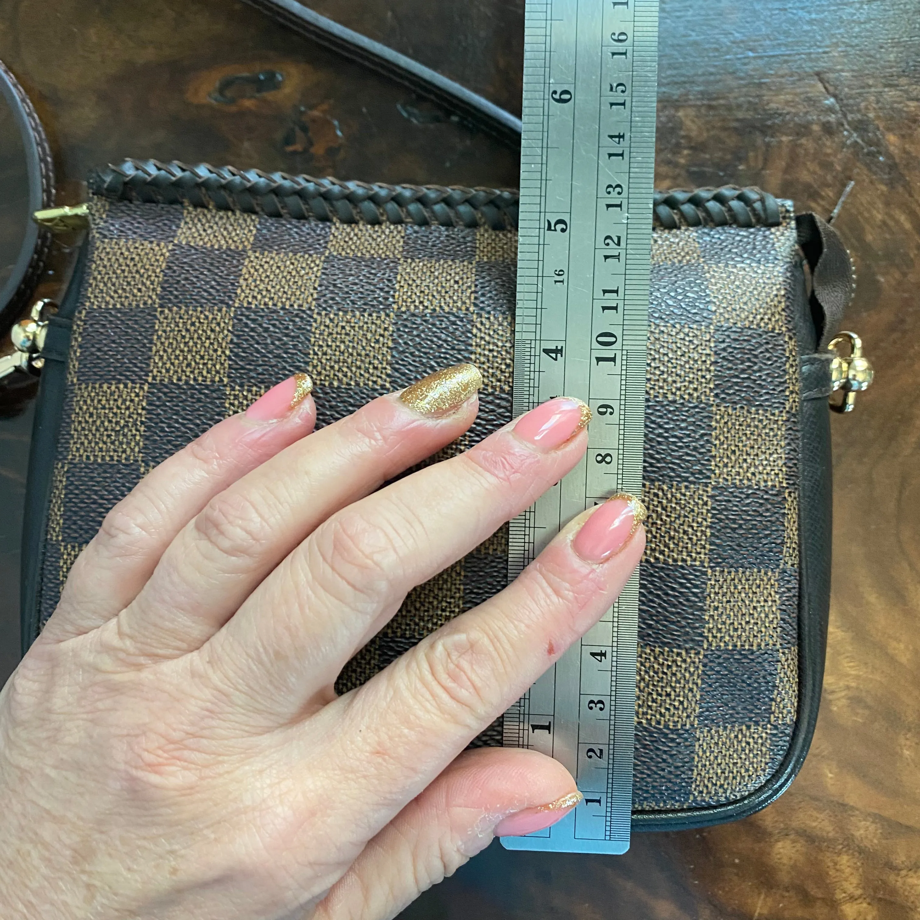 The Junco Crossbody Bag - Vintage Damier Ebene