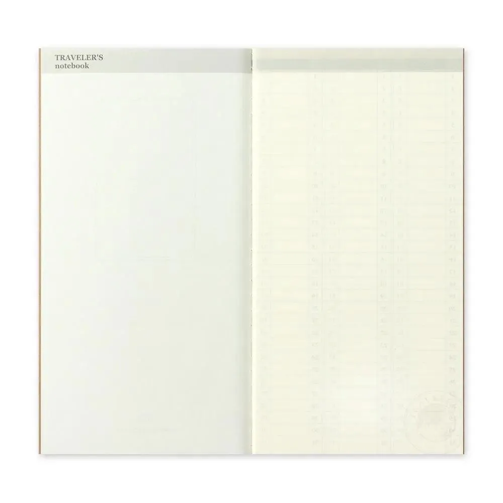 Traveler's Company - 018 Free Diary Weekly Refill (Regular)
