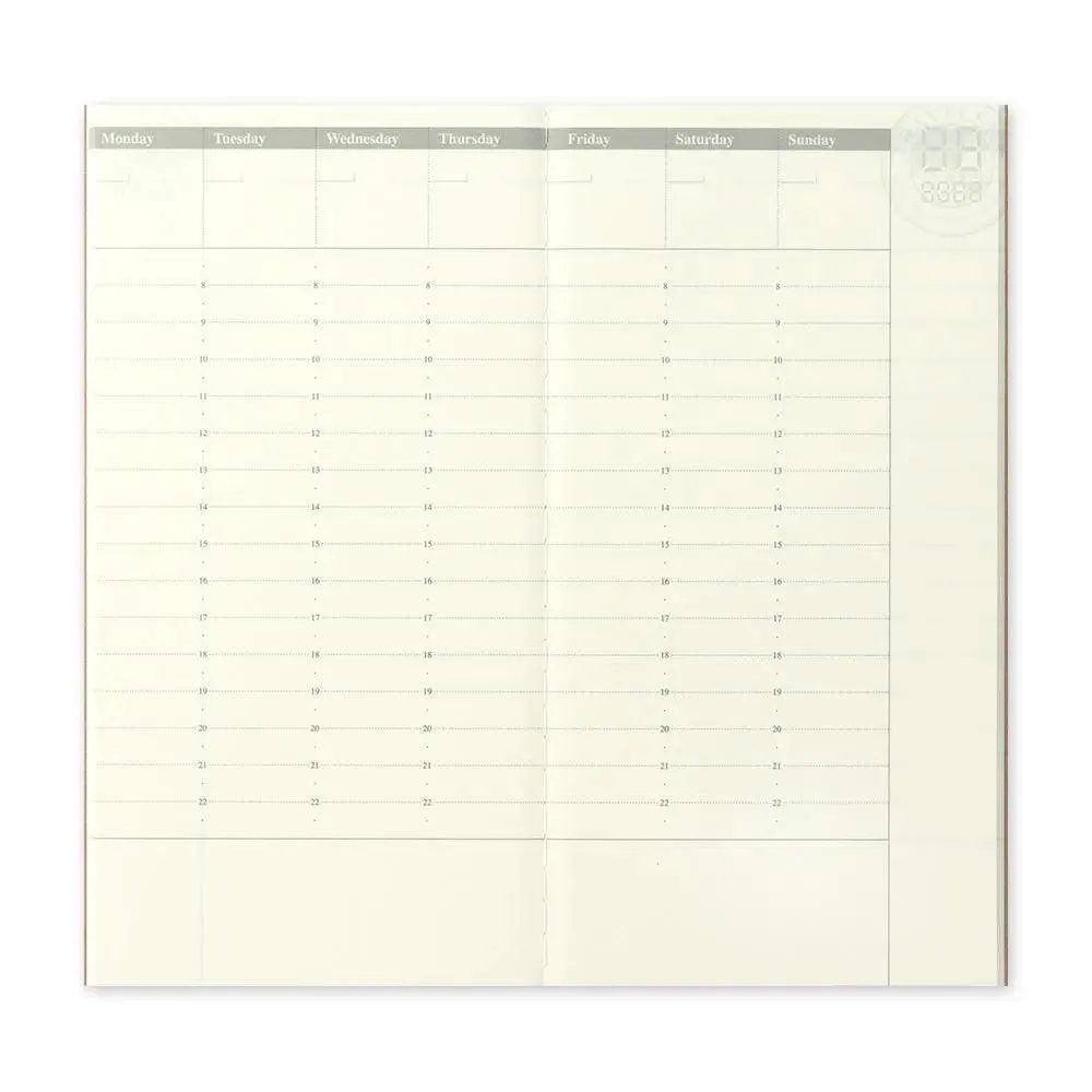 Traveler's Company - 018 Free Diary Weekly Refill (Regular)