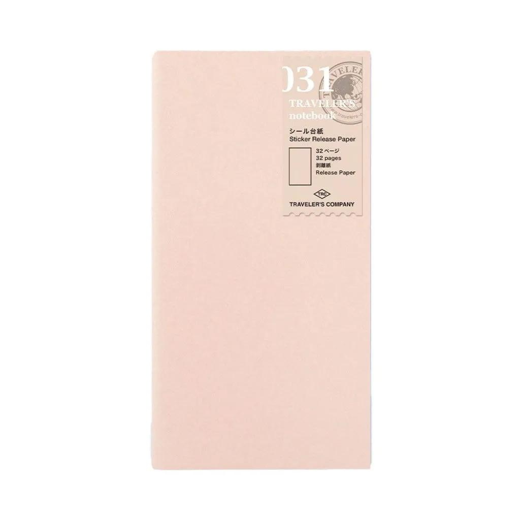 Traveler's Company - 031 Sticker Release Paper Refill (Regular)