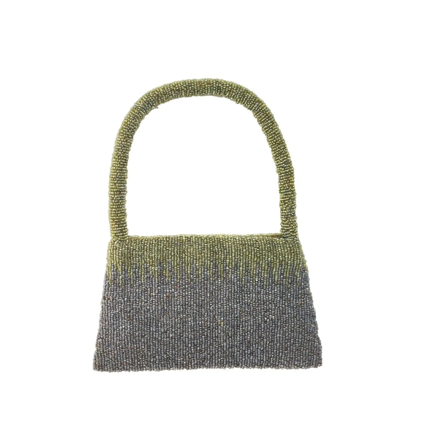 Two -Toned Seed Beaded Handbag