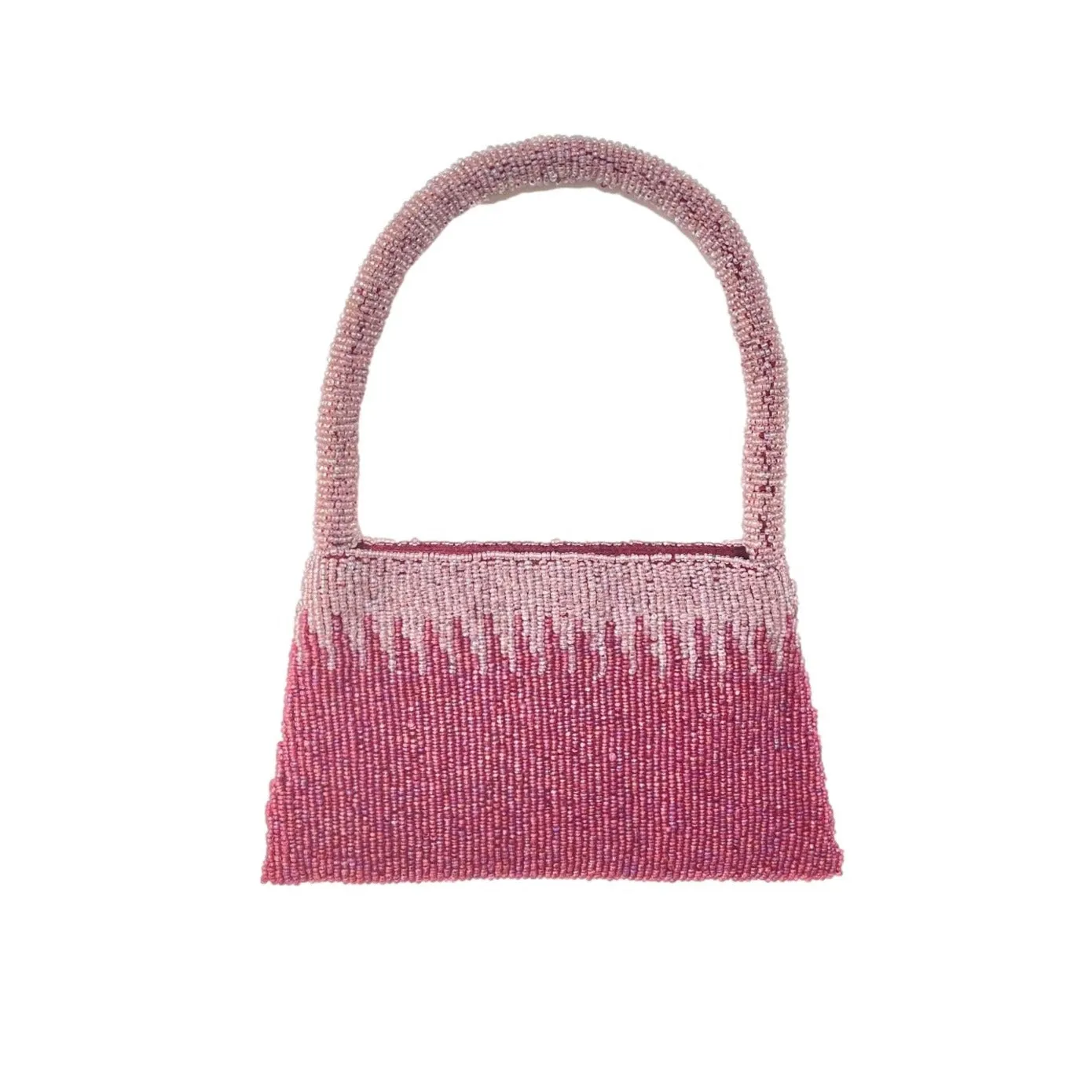 Two -Toned Seed Beaded Handbag