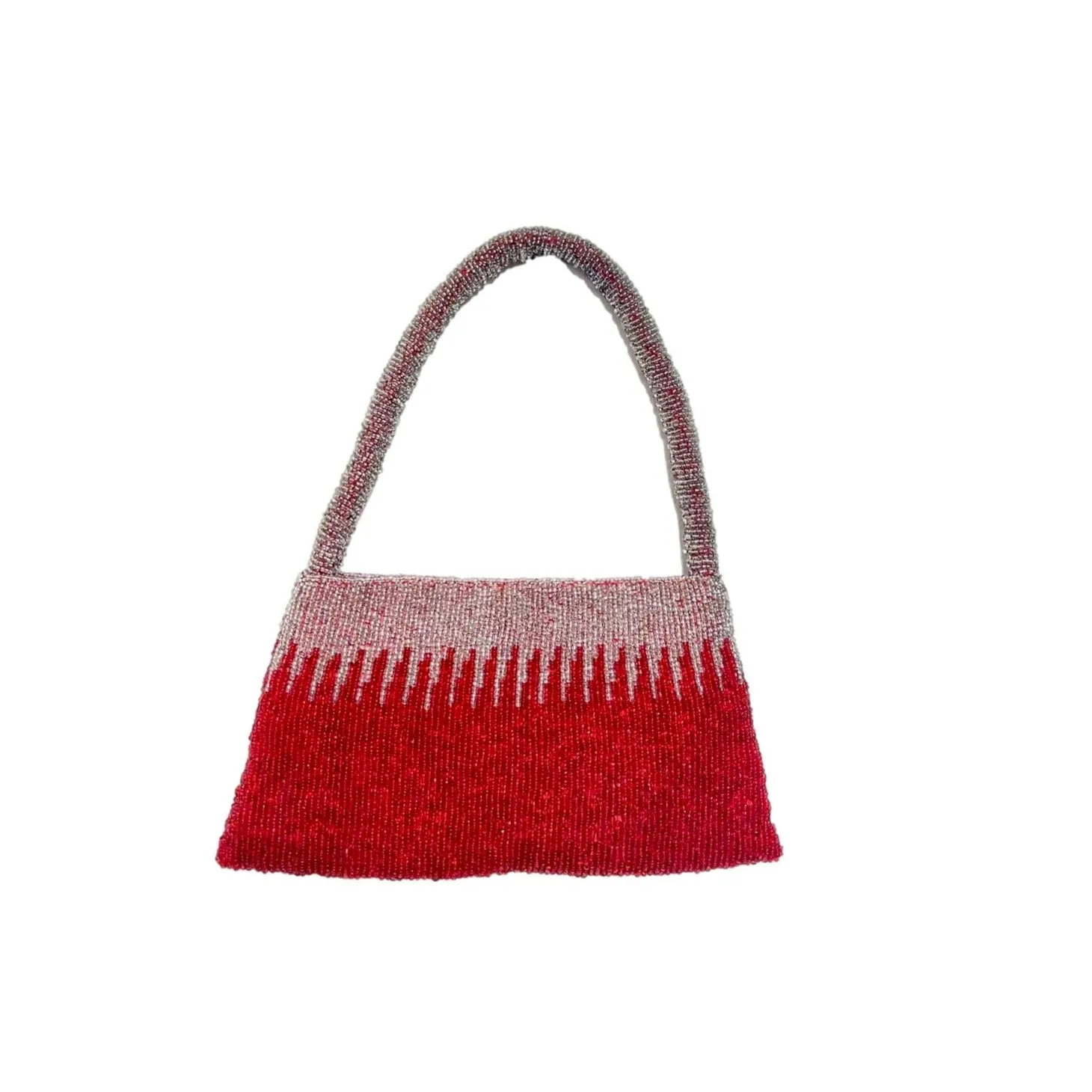 Two -Toned Seed Beaded Handbag