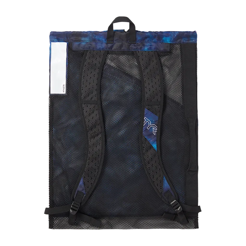 TYR Black Elite Team 40L Mesh Backpack