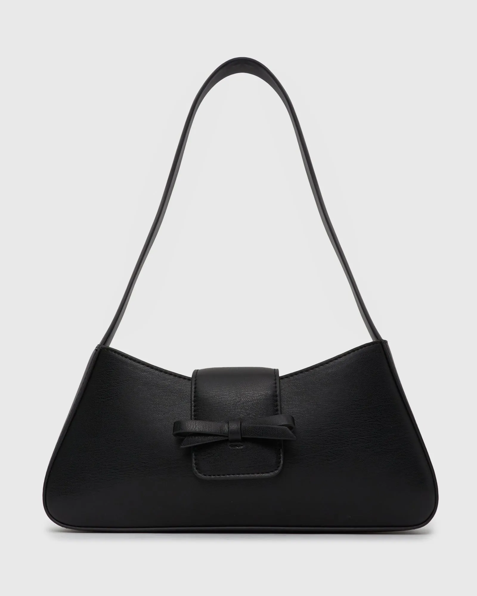 Elegant Vienna Bow-Embellished Baguette Bag