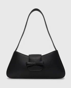 Elegant Vienna Bow-Embellished Baguette Bag