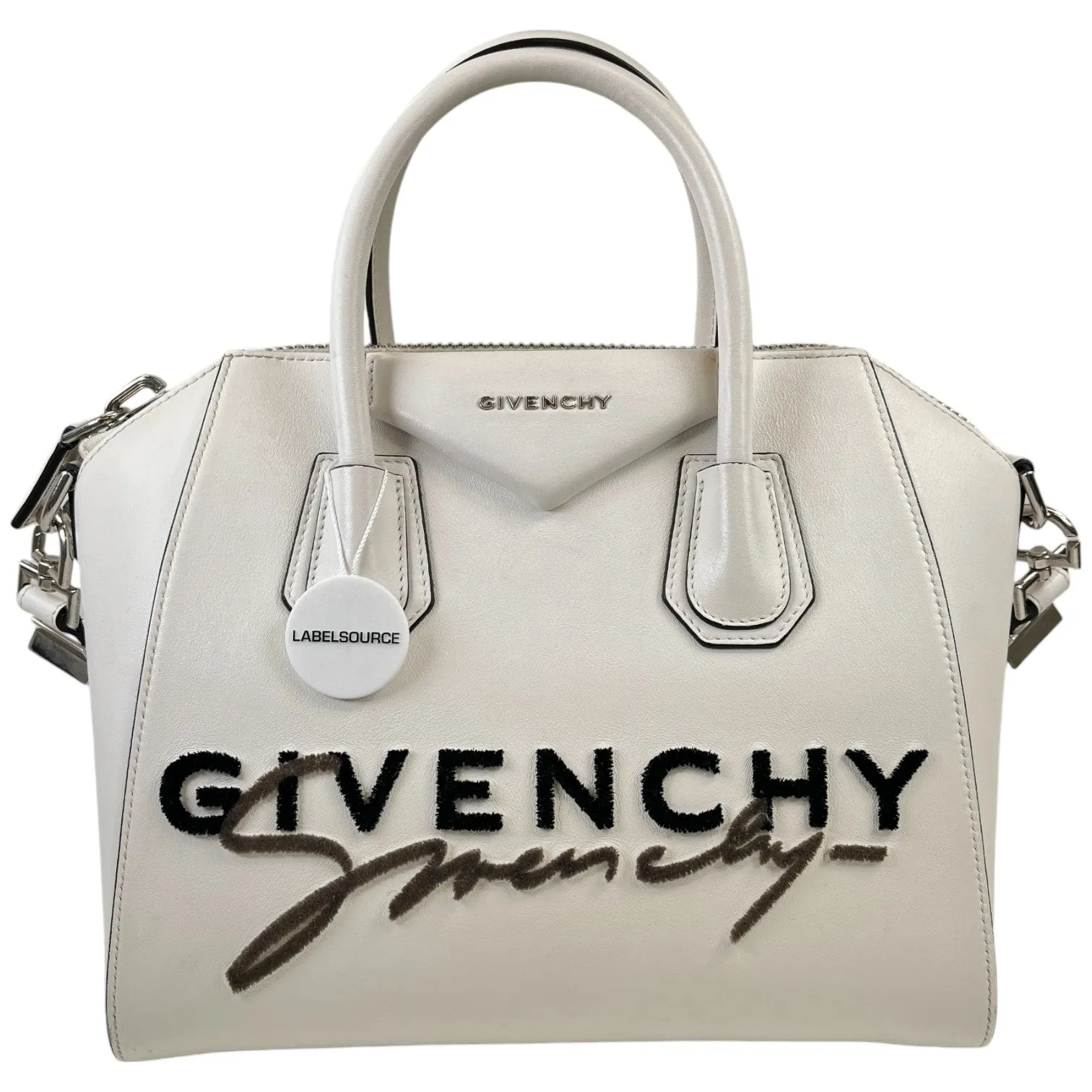 Women's Signature Antigona Handbag White