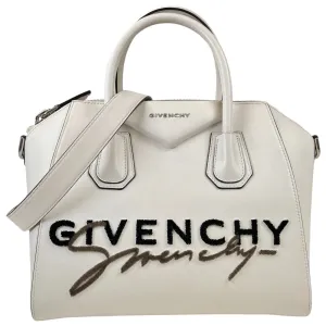 Women's Signature Antigona Handbag White